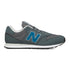 Sneakers grigie e blu in similpelle e tessuto con suola bicolore New Balance 500, Brand, SKU s323000194, Immagine 0